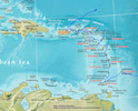 Carte des Antilles