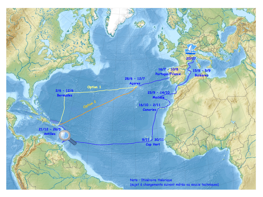 carte atlantique